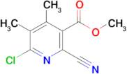 Methyl 6-chloro-2-cyano-4,5-dimethylnicotinate
