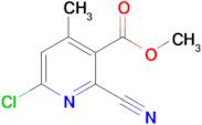 Methyl 6-chloro-2-cyano-4-methylnicotinate