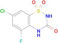 7-Chloro-5-fluoro-2H-benzo[e][1,2,4]thiadiazin-3(4H)-one 1,1-dioxide