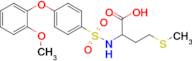 2-[[4-(2-Methoxyphenoxy)phenyl]sulfonylamino]-4-methylsulfanylbutanoic acid