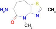 6-Amino-2,4-dimethyl-4,6,7,8-tetrahydro-5H-thiazolo[4,5-b]azepin-5-one