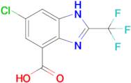 6-Chloro-2-(trifluoromethyl)-1H-benzo[d]imidazole-4-carboxylic acid