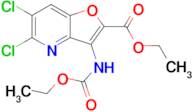 Ethyl 5,6-dichloro-3-((ethoxycarbonyl)amino)furo[3,2-b]pyridine-2-carboxylate