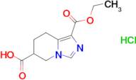 1-(Ethoxycarbonyl)-5,6,7,8-tetrahydroimidazo[1,5-a]pyridine-6-carboxylic acid hydrochloride