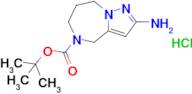 tert-Butyl 2-amino-7,8-dihydro-4H-pyrazolo[1,5-a][1,4]diazepine-5(6H)-carboxylate hydrochloride