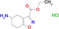 Ethyl 5-amino-4,5,6,7-tetrahydrobenzo[d]isoxazole-3-carboxylate hydrochloride