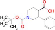 (3R,4R)-1-(tert-Butoxycarbonyl)-3-phenylpiperidine-4-carboxylic acid