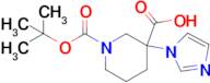 1-(tert-Butoxycarbonyl)-3-(1H-imidazol-1-yl)piperidine-3-carboxylic acid