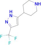 4-[3-(trifluoromethyl)-1H-pyrazol-5-yl]piperidine