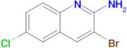 3-Bromo-6-chloroquinolin-2-amine