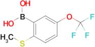 (2-(Methylthio)-5-(trifluoromethoxy)phenyl)boronic acid