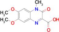 6,7-Dimethoxy-4-methyl-3-oxo-3,4-dihydroquinoxaline-2-carboxylic acid