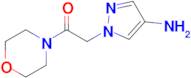 2-(4-Amino-1H-pyrazol-1-yl)-1-morpholinoethanone