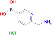 (6-(Aminomethyl)pyridin-3-yl)boronic acid hydrochloride