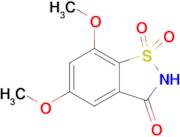 5,7-Dimethoxybenzo[d]isothiazol-3(2H)-one 1,1-dioxide