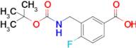 3-(((tert-Butoxycarbonyl)amino)methyl)-4-fluorobenzoic acid