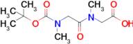 2-(2-((tert-Butoxycarbonyl)(methyl)amino)-N-methylacetamido)acetic acid