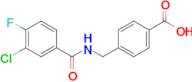 4-((3-Chloro-4-fluorobenzamido)methyl)benzoic acid