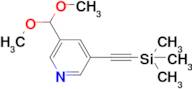 3-(Dimethoxymethyl)-5-((trimethylsilyl)ethynyl)pyridine
