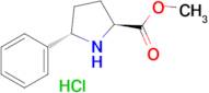 (2S,5S)-Methyl 5-phenylpyrrolidine-2-carboxylate hydrochloride