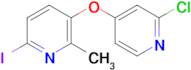 3-((2-Chloropyridin-4-yl)oxy)-6-iodo-2-methylpyridine