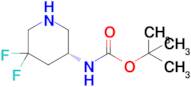 tert-Butyl (R)-(5,5-difluoropiperidin-3-yl)carbamate