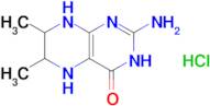 2-amino-6,7-dimethyl-3,4,5,6,7,8-hexahydropteridin-4-one hydrochloride