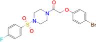 2-(4-Bromophenoxy)-1-(4-((4-fluorophenyl)sulfonyl)piperazin-1-yl)ethanone