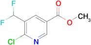 Methyl 6-chloro-5-(difluoromethyl)nicotinate