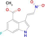 (E)-Methyl 6-fluoro-3-(2-nitrovinyl)-1H-indole-4-carboxylate