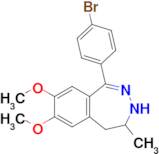 1-(4-Bromophenyl)-7,8-dimethoxy-4-methyl-4,5-dihydro-3H-benzo[d][1,2]diazepine