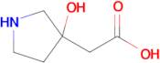 2-(3-Hydroxypyrrolidin-3-yl)acetic acid