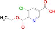 5-Chloro-6-(ethoxycarbonyl)nicotinic acid