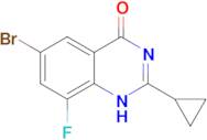 6-bromo-2-cyclopropyl-8-fluoro-1,4-dihydroquinazolin-4-one