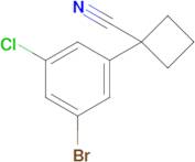 1-(3-Bromo-5-chlorophenyl)cyclobutane-1-carbonitrile