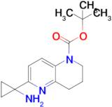 tert-Butyl 6-(1-aminocyclopropyl)-3,4-dihydro-1,5-naphthyridine-1(2H)-carboxylate