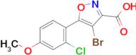 4-Bromo-5-(2-chloro-4-methoxyphenyl)isoxazole-3-carboxylic acid