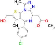 Methyl (S)-2-(4-(4-chlorophenyl)-2-(hydroxymethyl)-3,9-dimethyl-6H-thieno[3,2-f][1,2,4]triazolo[4,…