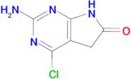 2-Amino-4-chloro-5,7-dihydro-6H-pyrrolo[2,3-d]pyrimidin-6-one