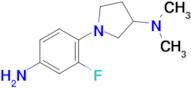 1-(4-Amino-2-fluorophenyl)-N,N-dimethylpyrrolidin-3-amine