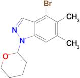 4-Bromo-5,6-dimethyl-1-(tetrahydro-2H-pyran-2-yl)-1H-indazole