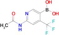 (6-Acetamido-4-(trifluoromethyl)pyridin-3-yl)boronic acid