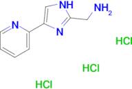1-[4-(pyridin-2-yl)-1H-imidazol-2-yl]methanamine trihydrochloride