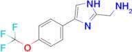 1-{4-[4-(trifluoromethoxy)phenyl]-1H-imidazol-2-yl}methanamine