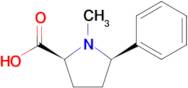 (2S,5R)-1-Methyl-5-phenylpyrrolidine-2-carboxylic acid