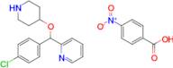 2-((4-Chlorophenyl)(piperidin-4-yloxy)methyl)pyridine 4-nitrobenzoate