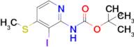 tert-Butyl (3-iodo-4-(methylthio)pyridin-2-yl)carbamate