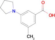 3-Methyl-5-(pyrrolidin-1-yl)benzoic acid