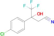 3-(4-Chlorophenyl)-4,4,4-trifluoro-3-hydroxybutanenitrile