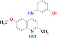 3-((6-Methoxy-2-methylquinolin-4-yl)amino)phenol hydrochloride